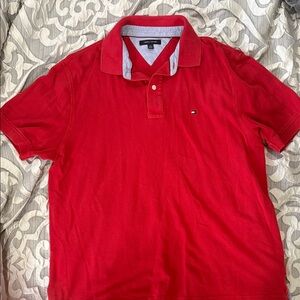 Tommy Hilfiger Men's Bold Red Polo Shirt